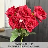 букет французских роз 7 голов красный
