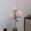 ветка розы опт 10 штук светло-розовая