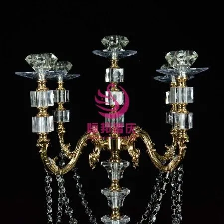 акриловый подсвечник 5 голов классический 10 штук золото акриловый подсвечник 5 голов классический 10 штук золото