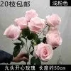 Букет роз 9 голов светло-розовый Букет роз 9 голов светло-розовый