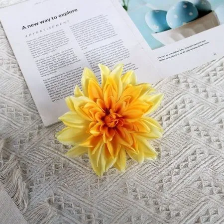 пачка 20 штук георгин 17 см  желто-оранжевые