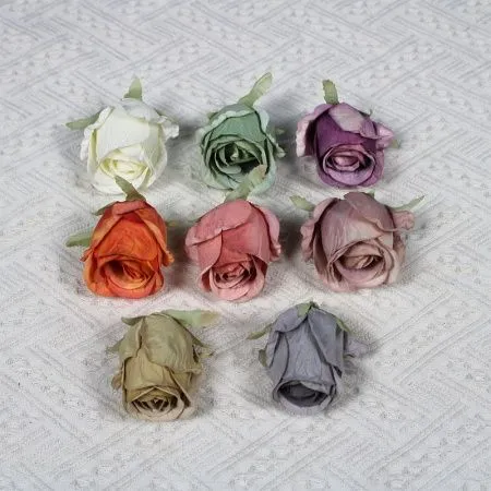 пачка 20 штук бутон розы 6 см пыльно-розовый