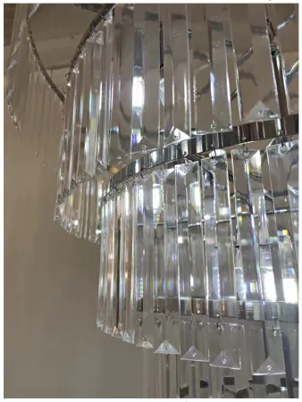 люстра с кристаллами 4 яруса 55*60 см