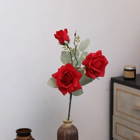 ветка розы опт 10 штук красная