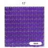 Панель с пайетками 30см х 30 см прозрачная основа цвет зеркально фиолетовый 17