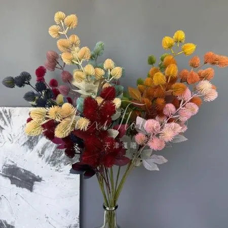 ветка хмеля бордовая