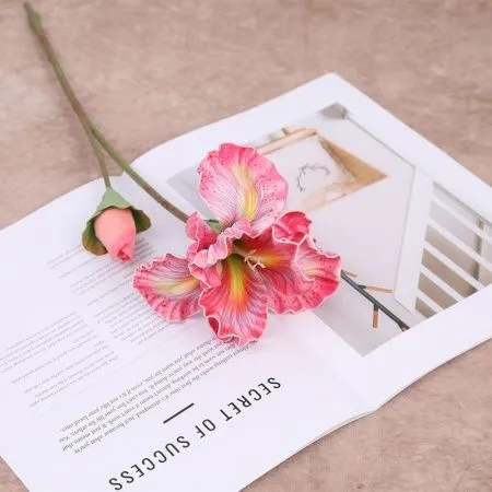 ирисы опт 10 штук силикон розовые