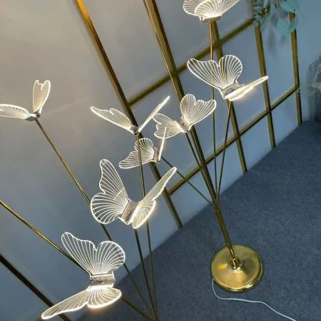 стойка бабочки 100 см золото