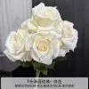 букет французских роз 7 голов белый
