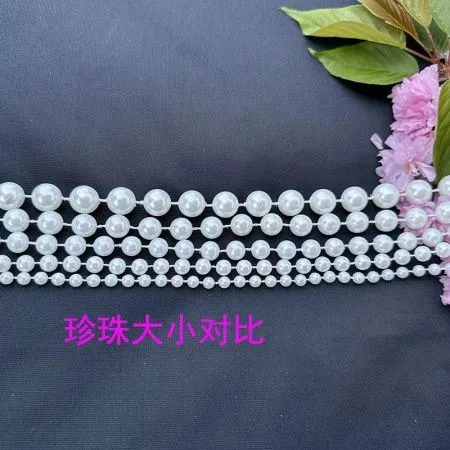 жемчужная нить  белая 6 мм 30 м жемчужная нить  белая 6 мм 30 м