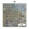 Панель с пайетками 30см х 30 см прозрачная основа цвет лазерное серебро 36