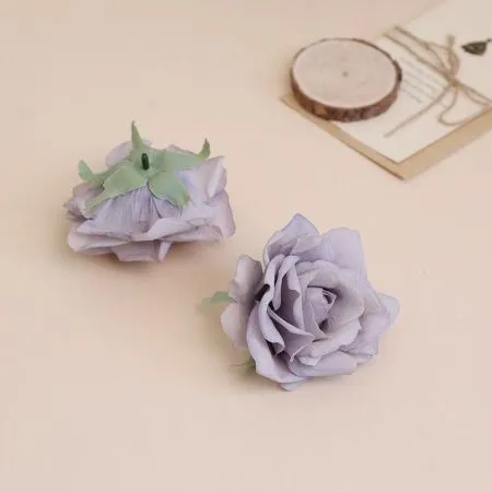 пачка 50 штук роза виола серо-голубая