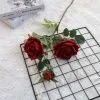 кустовая роза опт 10 штук бордовый