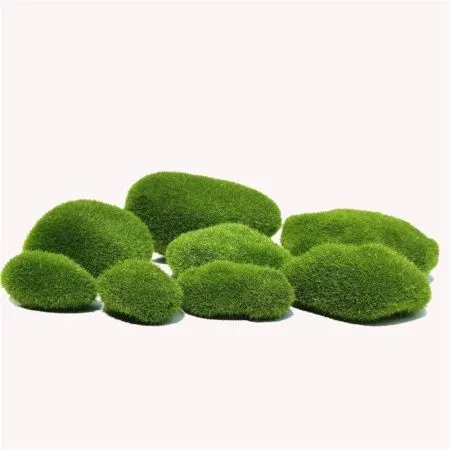 10 штук камень из мха зеленый 9*12 см
