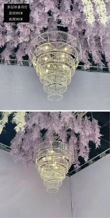 люстра с кристаллами 6 ярусов 80*90 см
