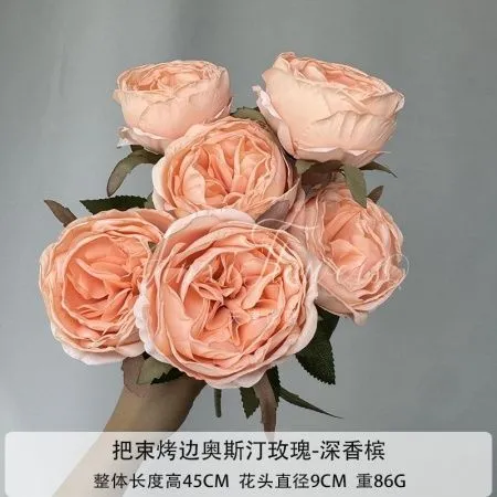 букет пион опт 5 штук 7 голов персиковый