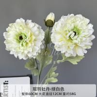 пион черная середина бело-зеленый