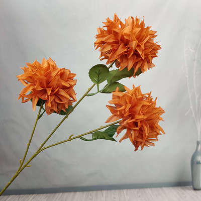 хризантема ткань карамельная