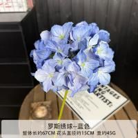 гортензия лепестки с узором синяя