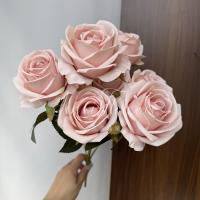 2 букета роз 7 голов пудровый