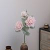 ветка розы опт 10 штук светло-розовая
