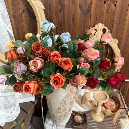 букет мини-роз 10 штук красный