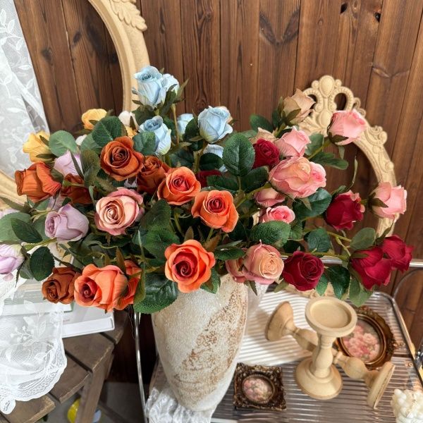 букет мини-роз 10 штук шампань