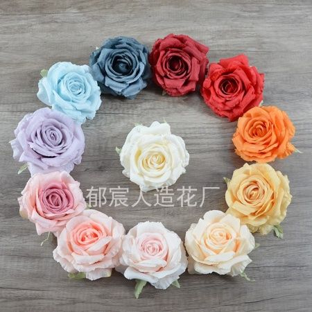 пачка 20 штук роза объемная 12 см красный