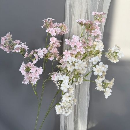 ветка цветущая 5 штук светло-розовая