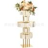 ярусная стойка 5 ярусов 110 см золото кв. дно