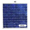 Панель с пайетками 30см х 30 см прозрачная основа цвет лазерный темно-синий 48