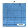 Панель с пайетками 30см х 30 см прозрачная основа цвет зеркально светло-синий 25