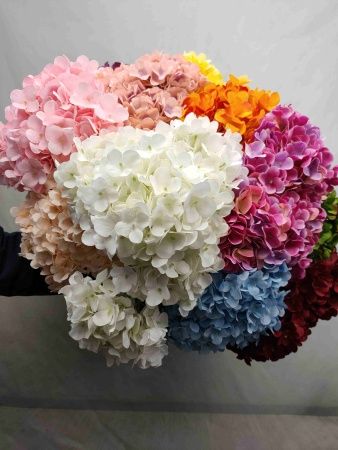 букет гортензий 5 голов темно-фиолетовый