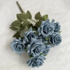 букет мини-роз 9 голов 8 см серо-синий