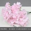 букет гортензий ткань 7 голов светло-розовый