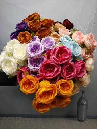 букет пион дэвид остин 9 голов шампань