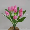 букет тюльпанов ткань  розовый