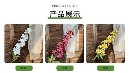 дельфиниум 5 штук белый