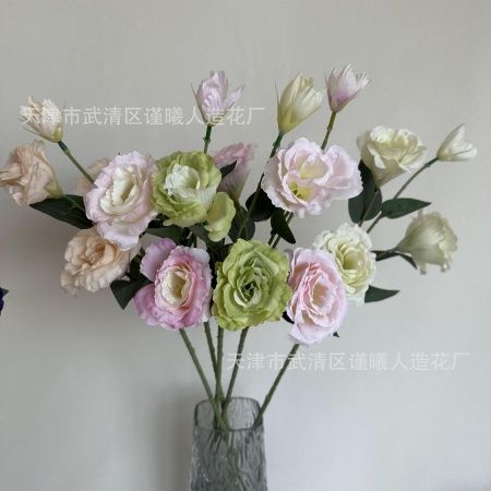 ветка эустомы опт 10 штук фиолетовая