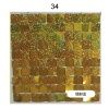 Панель с пайетками 30см х 30 см прозрачная основа цвет лазерное золото 34