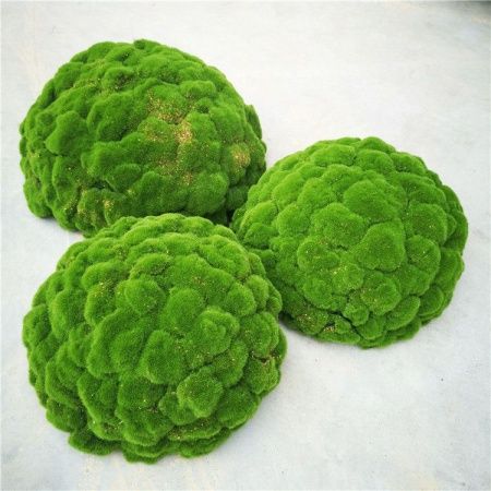 полусфера из мха 2 шт зеленая 35