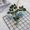 кустовая роза опт 10 штук голубой