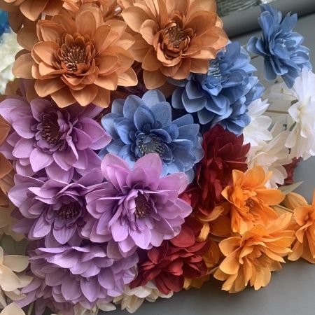 георгин ткань фиолетовый