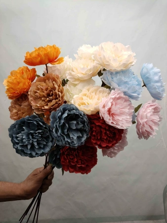 тройной махровый пион бордовый