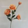 ветка эустомы опт 10 штук оранжевая