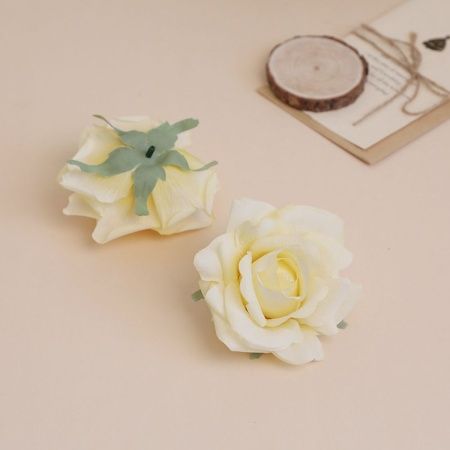 пачка 50 штук роза виола светло-желтая