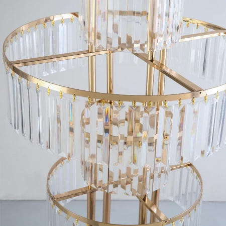 ярусная стойка основание круг золото 70 см