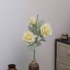 ветка розы опт 10 штук светло-желтая