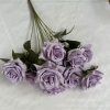 букет мини-роз 9 голов 8 см светло-фиолетовый