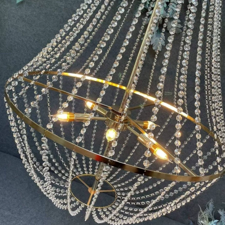 люстра с лампочками золото 110*80 см люстра с лампочками золото 110*80 см